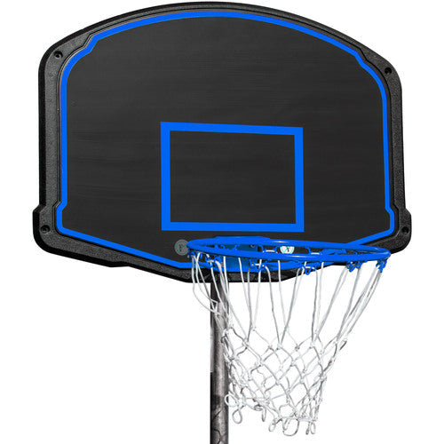 16ft Trampoline with Seine and Basketball Hoop, Blue