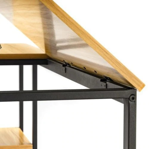 Multi-function Computer Desk with Adjustable Tiltable Stand Board