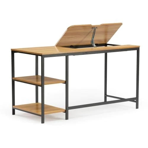 Multi-function Computer Desk with Adjustable Tiltable Stand Board