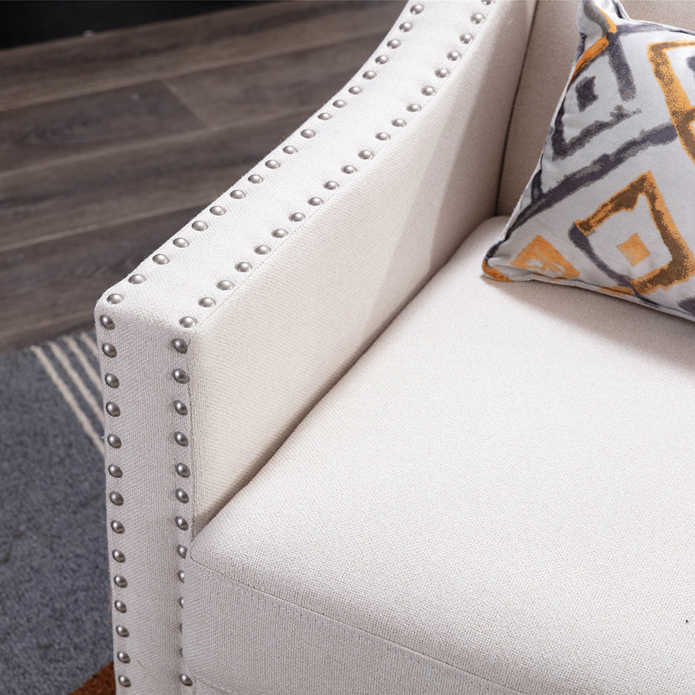 Sofa Armchair with Nailheads