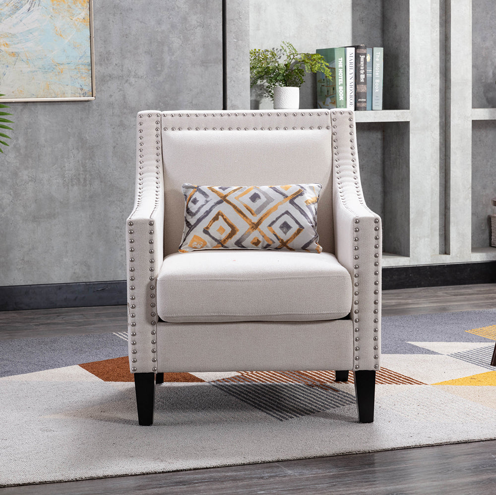 Sofa Armchair with Nailheads