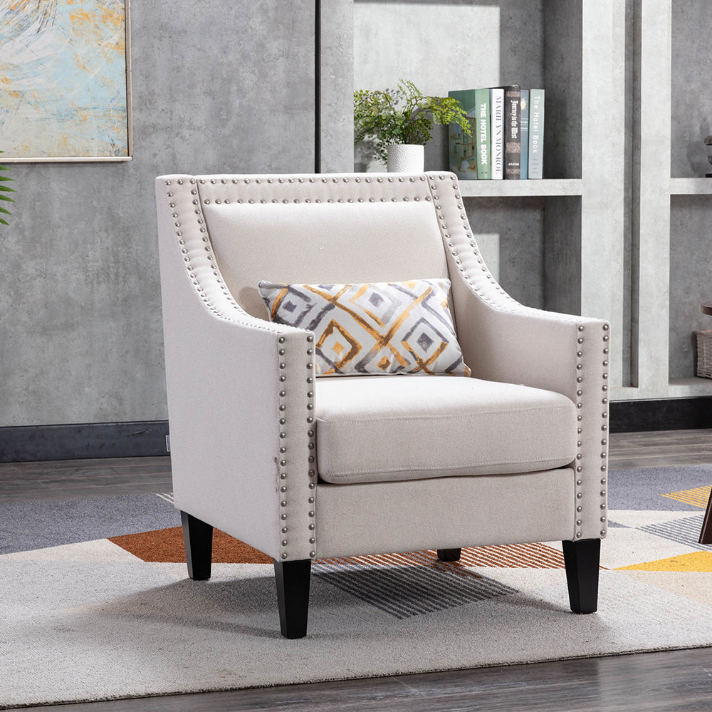 Sofa Armchair with Nailheads