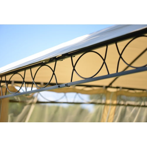 Double Tiered Canopy Outdoor Tent with UV Protection, Beige