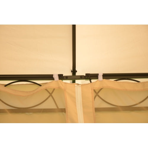 Double Tiered Canopy Outdoor Tent with UV Protection, Beige