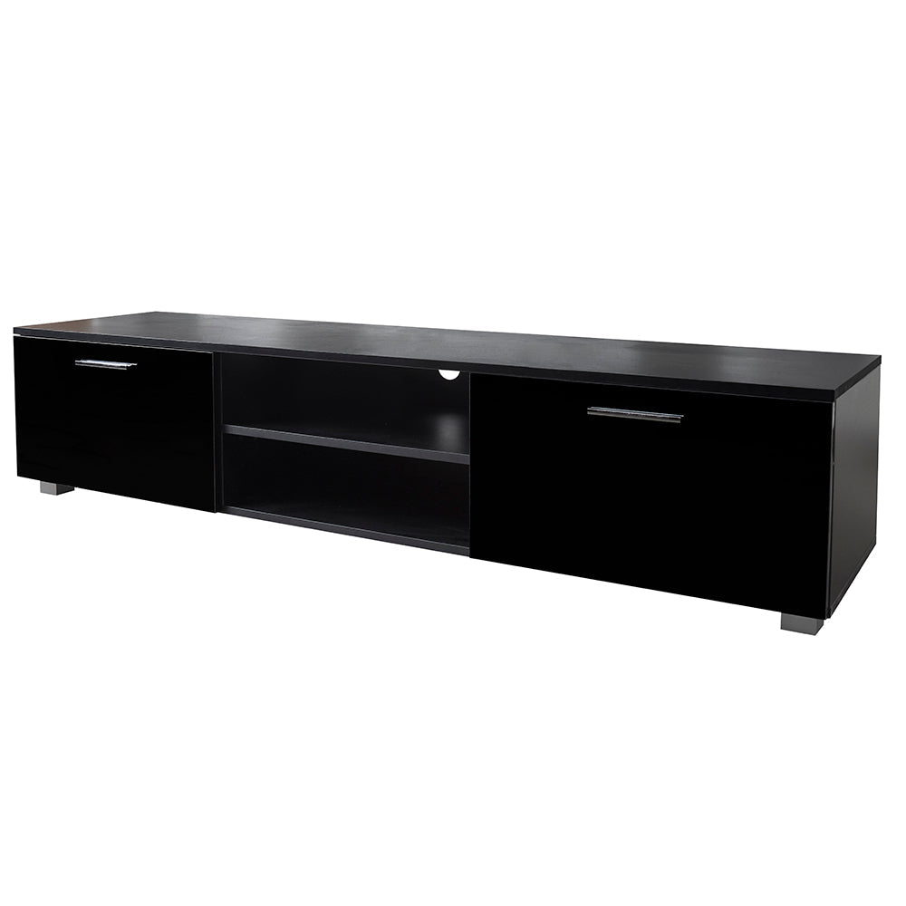 TV Stand with Storage Cabinet with Open Shelves