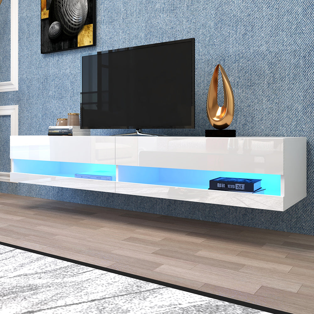 Floating TV Stand with Led Lights