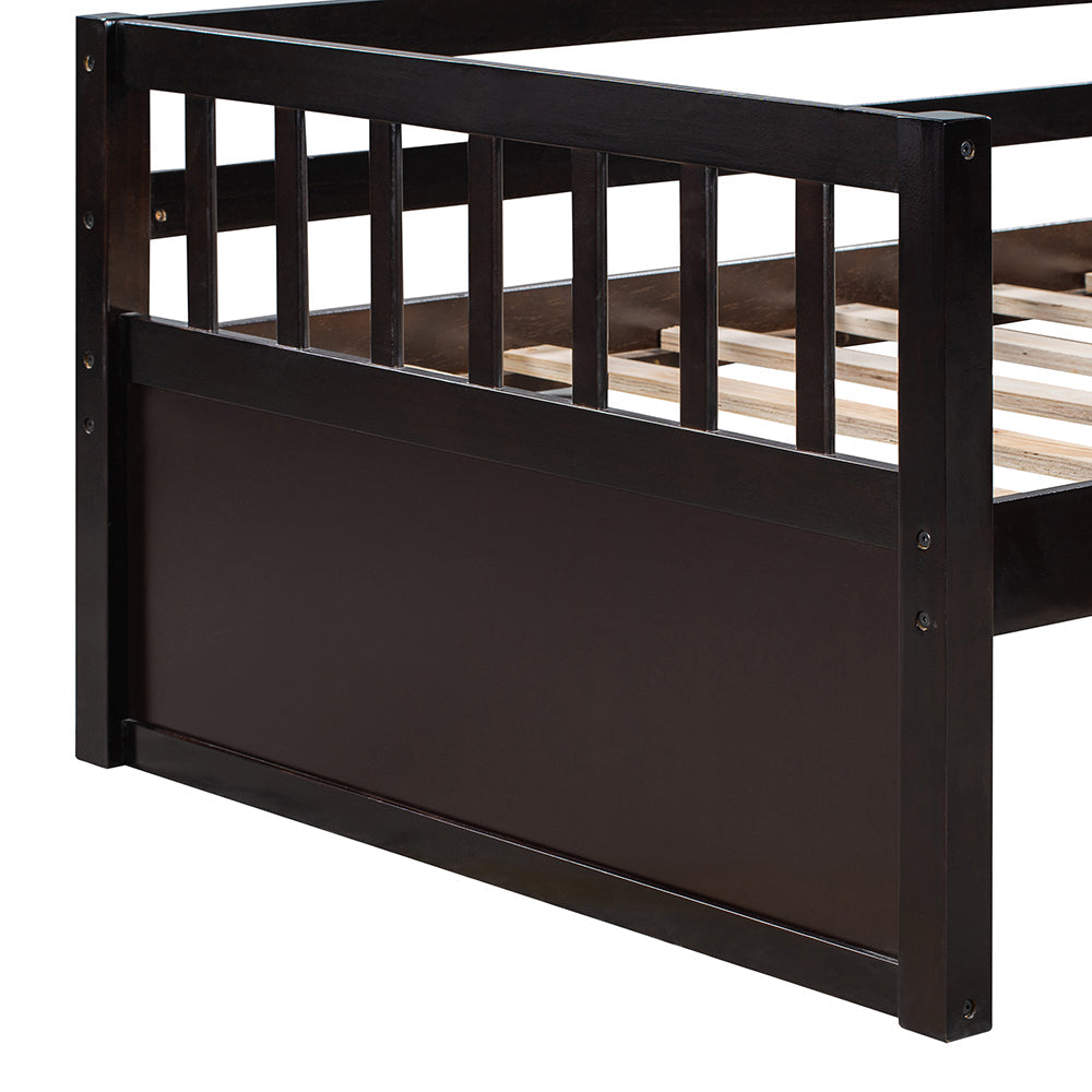 Twin Size Daybed with Inseparable 2 Drawers, Espresso