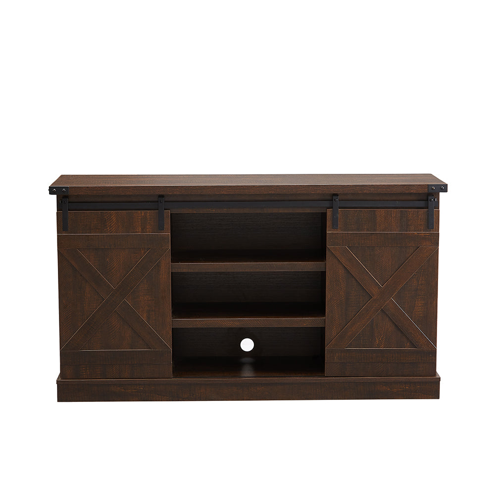 TV Cabinet with Sliding Barn Doors