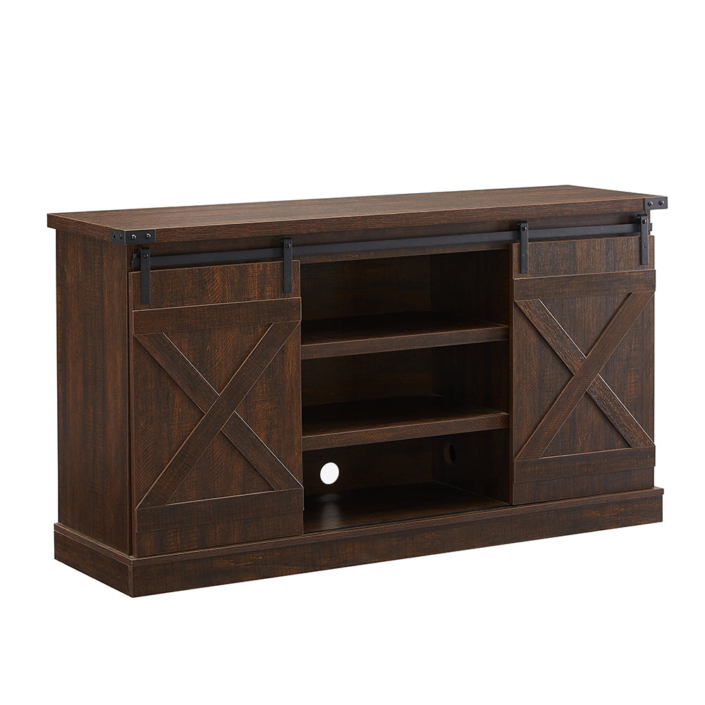 TV Cabinet with Sliding Barn Doors