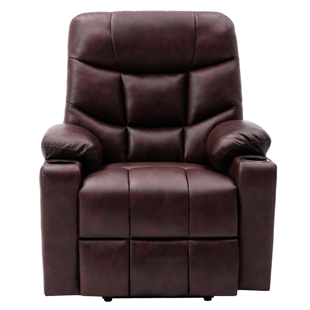 Power Lift Recliner Chair PU Leather Sofa with Massage