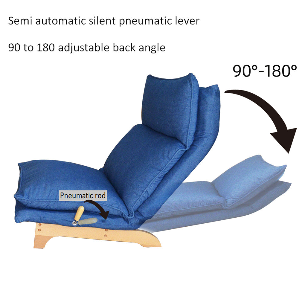 Foldable Recliner with Ottoman