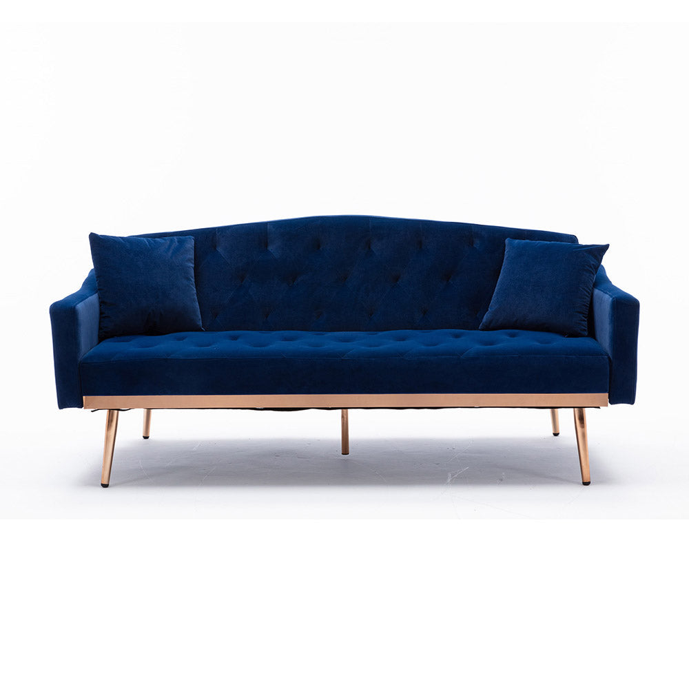 Velvet Convertible Sofa Bed Cushion Couch