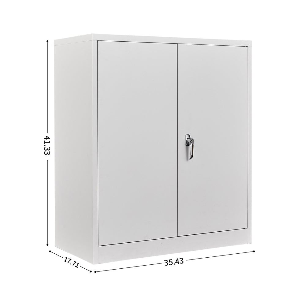 Lockable File Cabinet with 2 Shelves