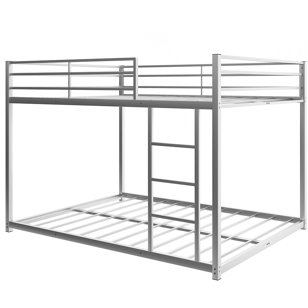 Full over Full Metal Low Bunk Bed