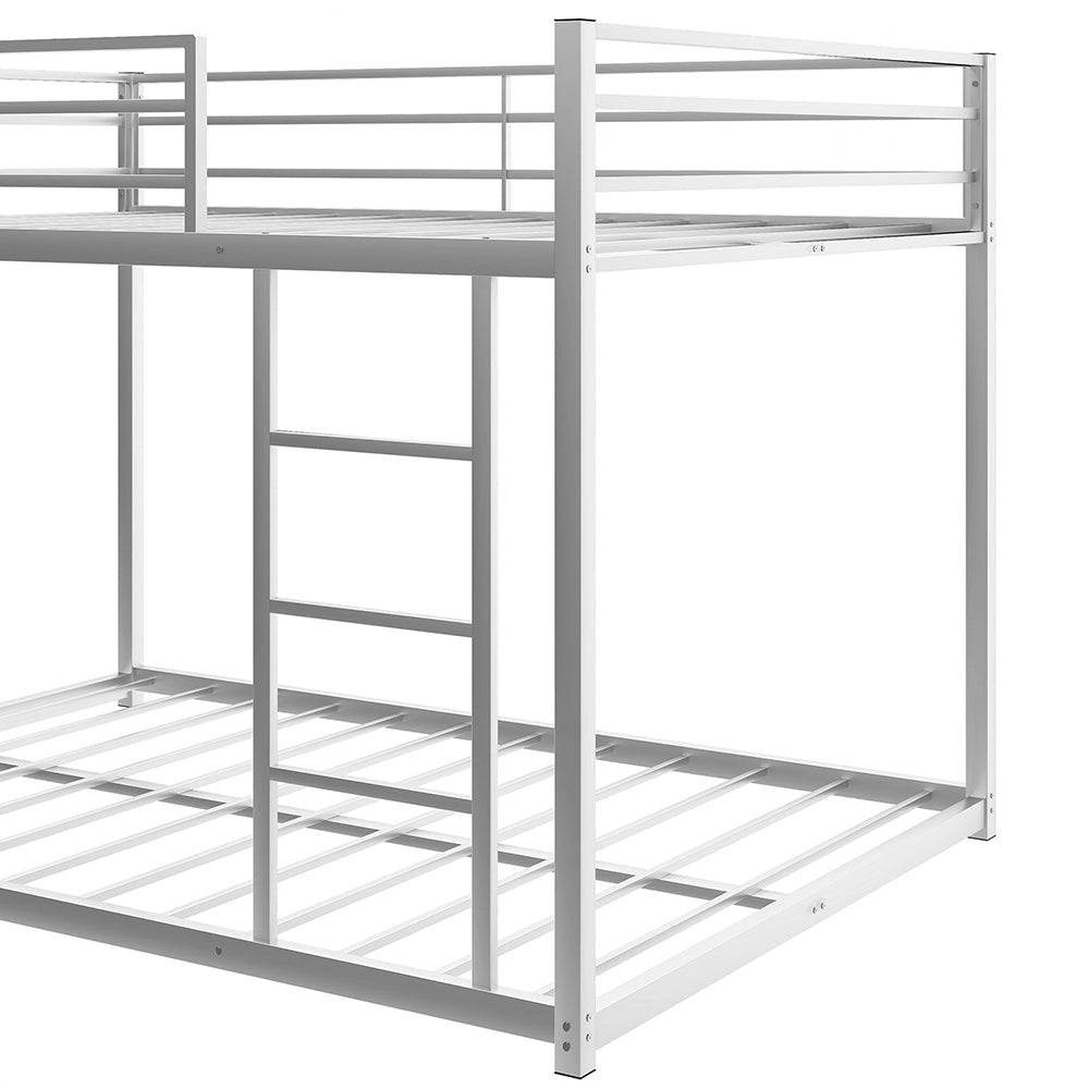 Full over Full Metal Low Bunk Bed