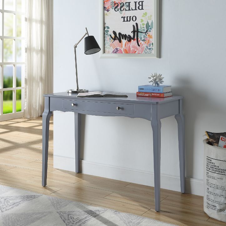 Classic Wood Writing Desk with Shelf