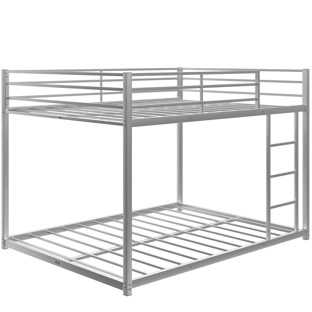 Full over Full Metal Low Bunk Bed