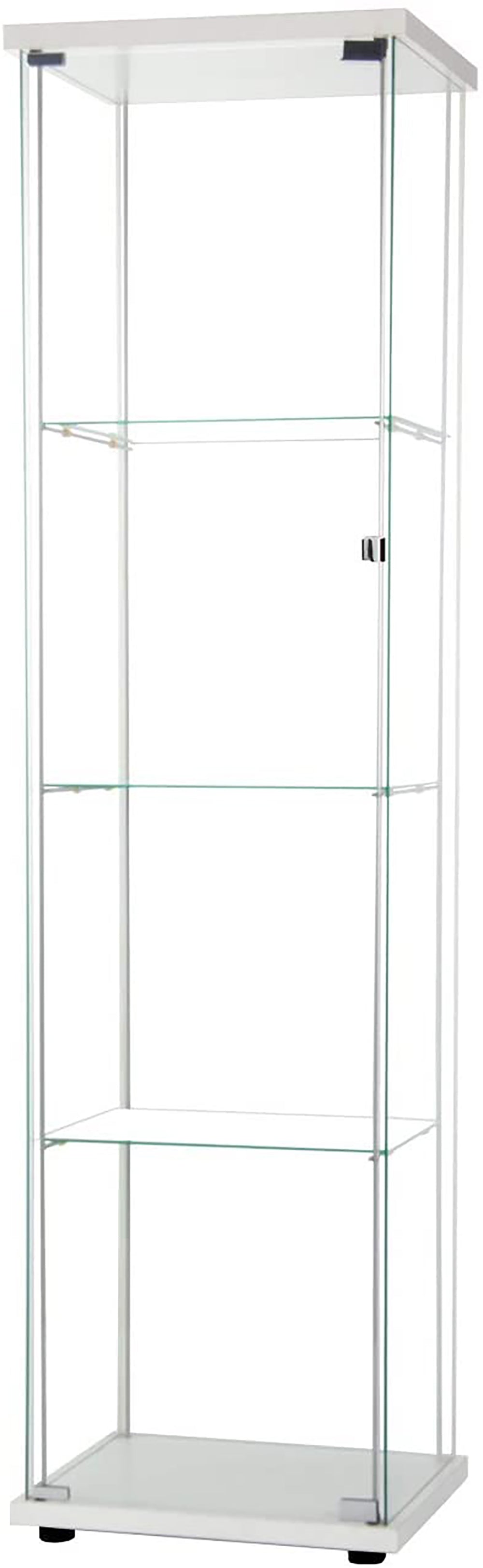 Glass Display Cabinet with 4 Shelves