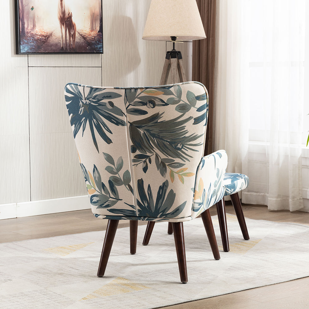 Lounge Armchair with Ottoman