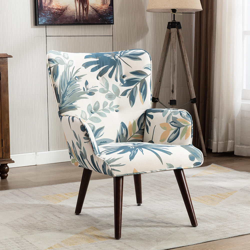 Lounge Armchair with Ottoman