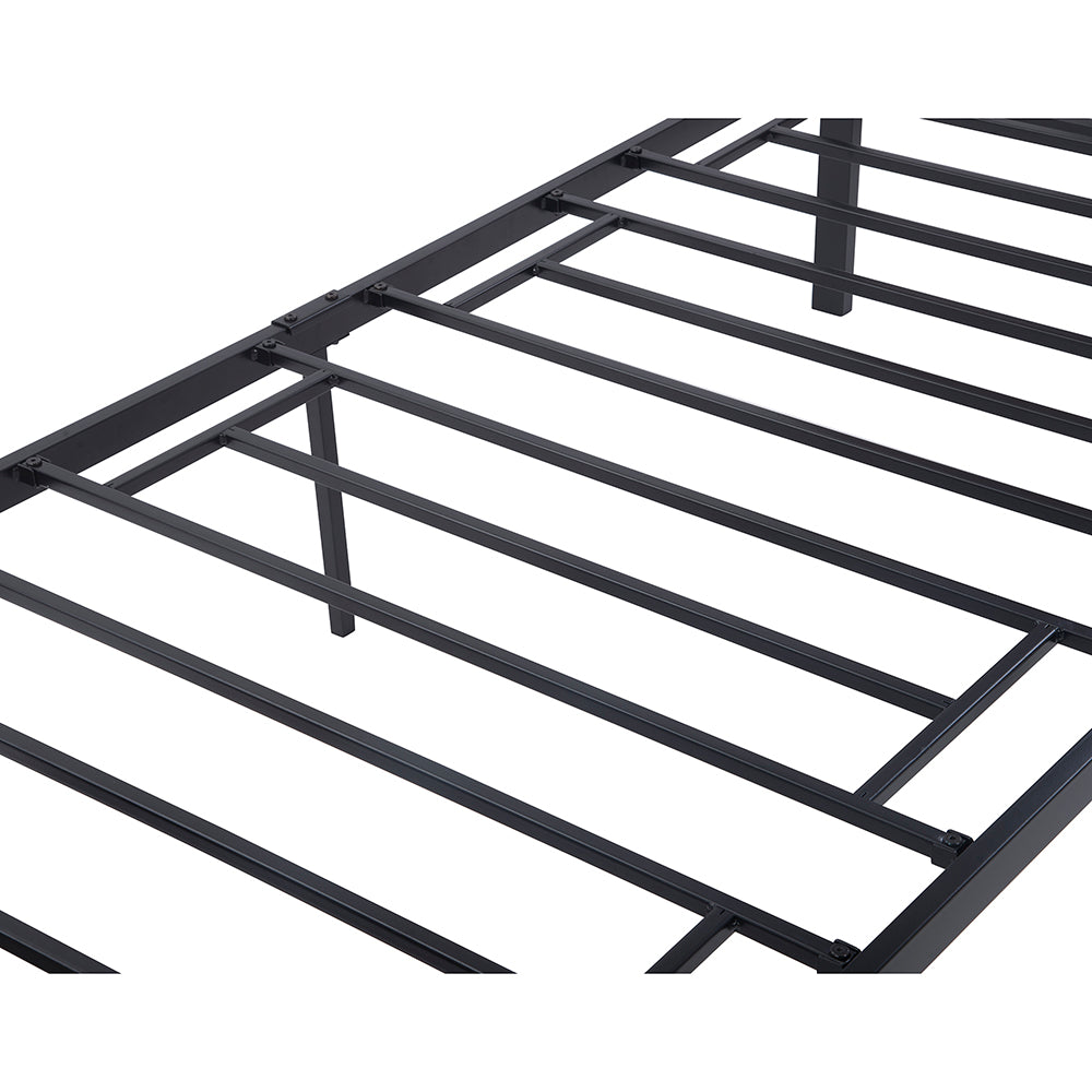 Twin Size Platform Bed Frame with Headboard and Footboard