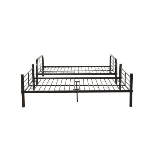 Metal Tube Full Size Bunk Bed, Gunmetal