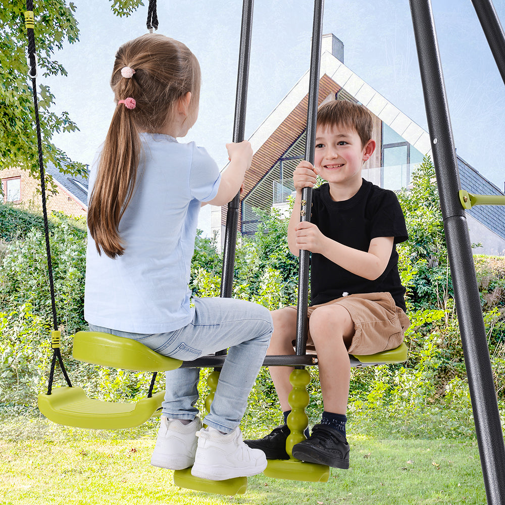 2 in 1 Metal Swing Set