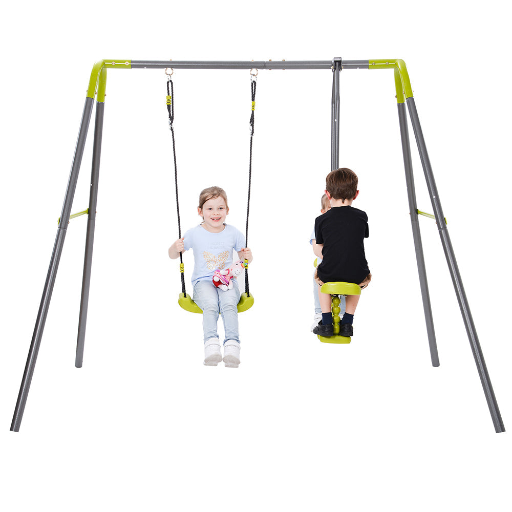 2 in 1 Metal Swing Set