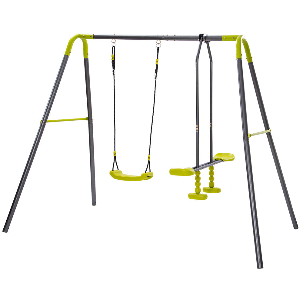 2 in 1 Metal Swing Set