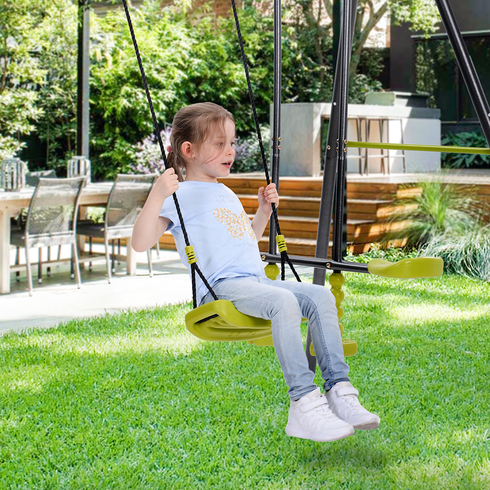 2 in 1 Metal Swing Set