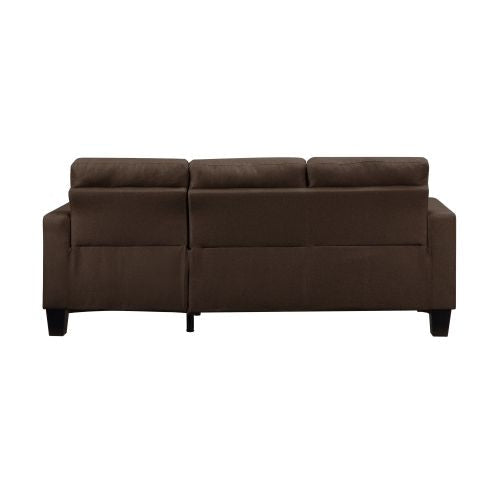 3 Seaters Sofa Set with Ottoman, Brown Linen