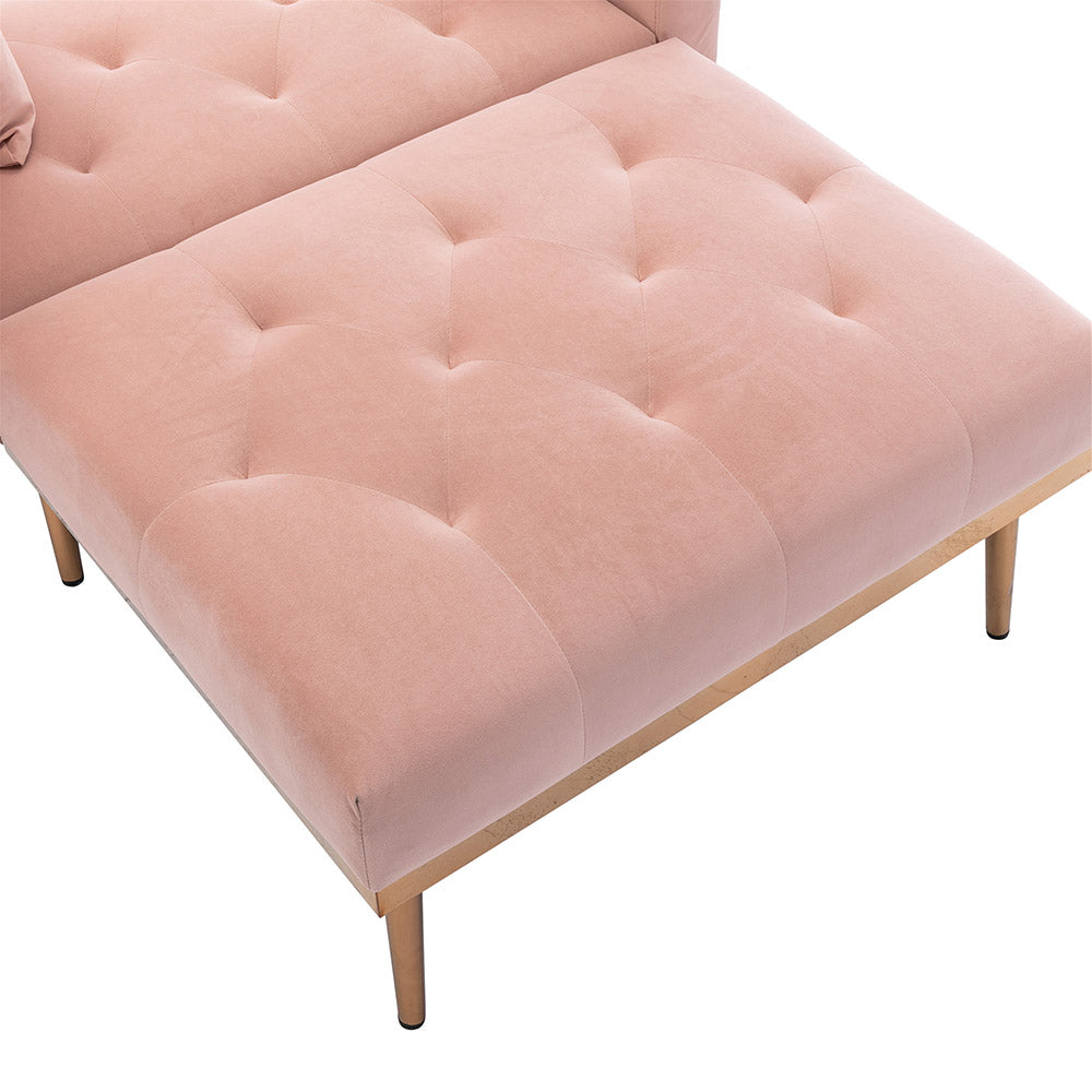 Tufted Chaise Lounge Chair Sofa Bed