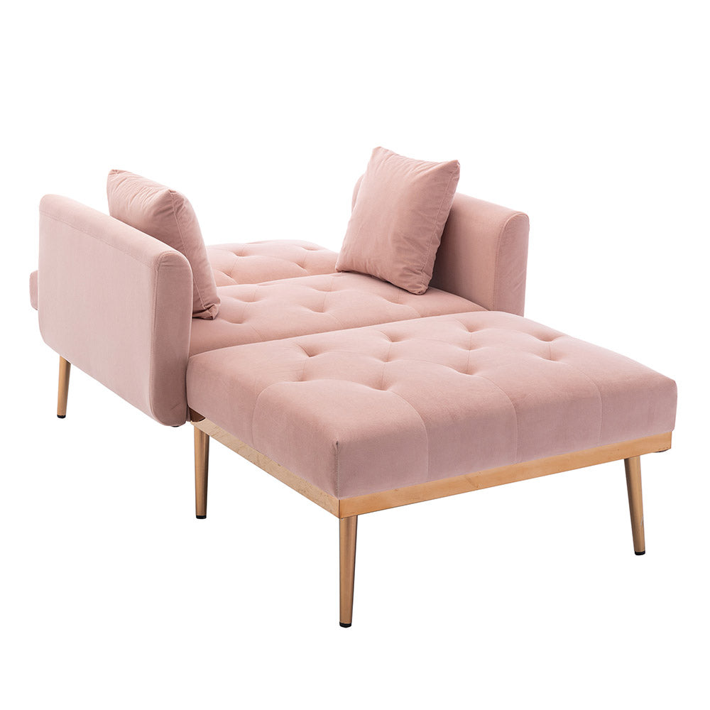 Tufted Chaise Lounge Chair Sofa Bed