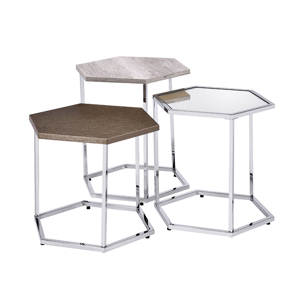 Glass Nesting Table Set