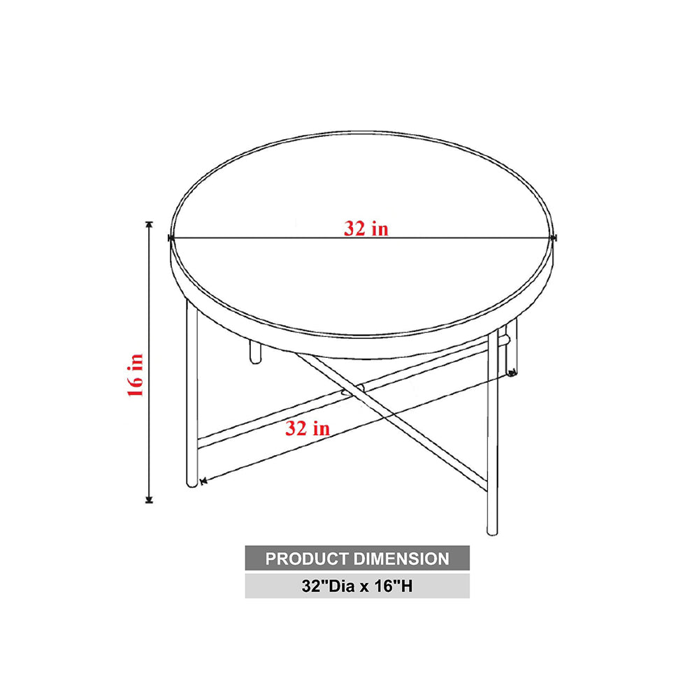 Small Metal Round Coffee Table