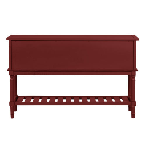 47 Inches Modern Console Sofa Table, Red