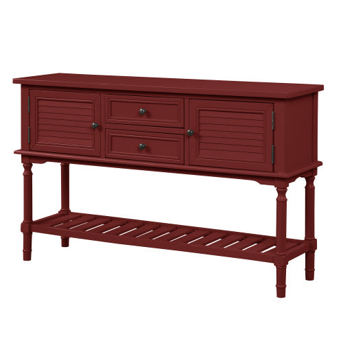 47 Inches Modern Console Sofa Table, Red