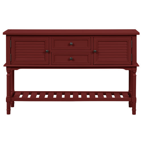 47 Inches Modern Console Sofa Table, Red