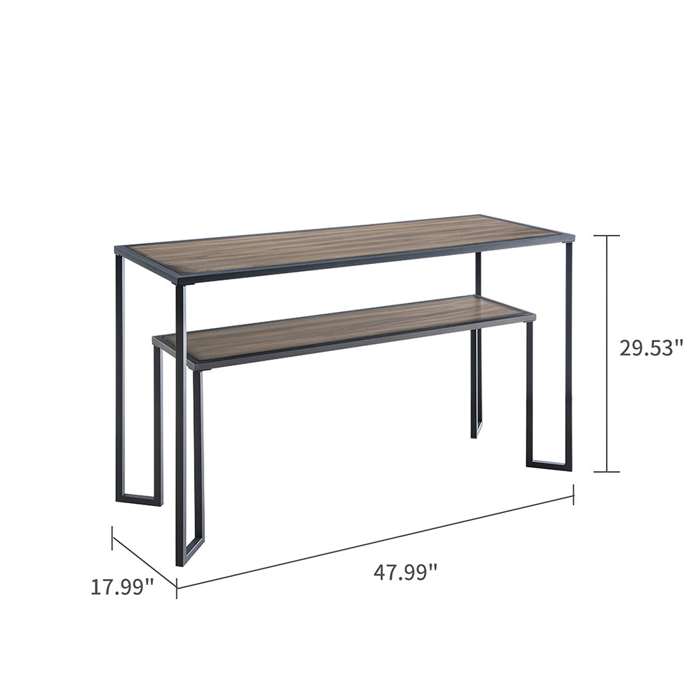 48inch Narrow Console Table, Iron Art Side Table