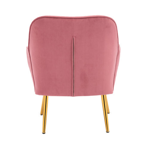 Modern Soft Velvet Material Sofa Armchair, Pink