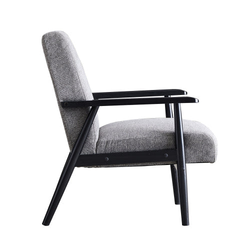 Mid-century Arm Chair Black Color with Linew