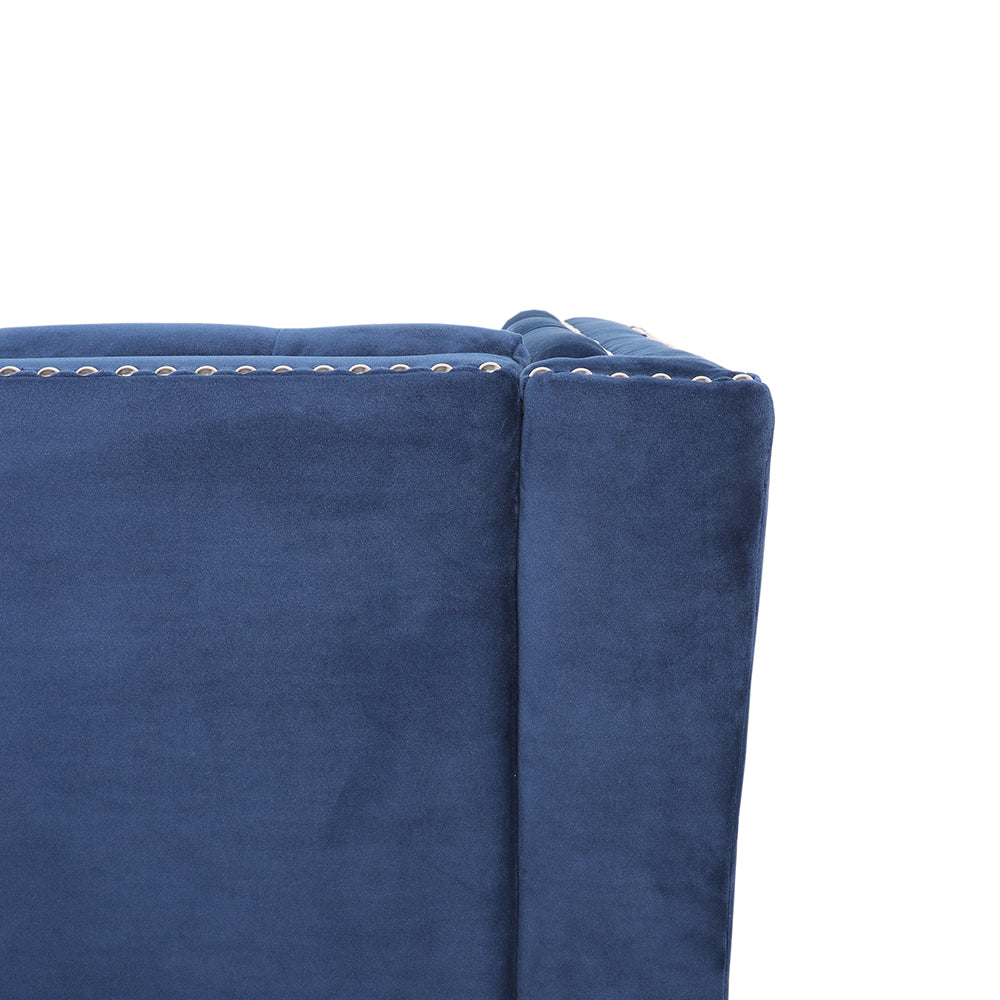 Velvet Flared Arm Sofa