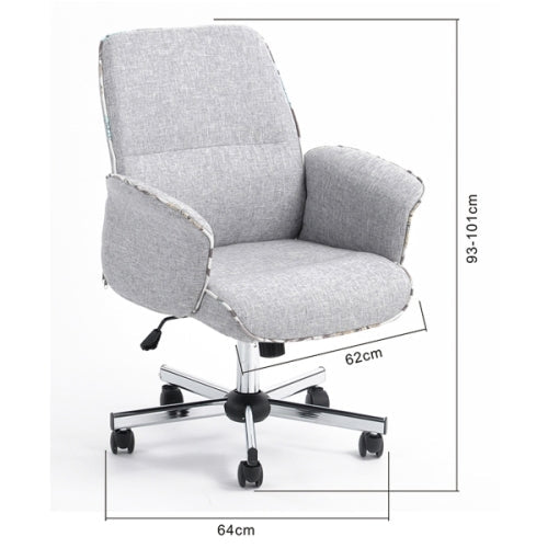 Modern Fabric Executive Office Swivel Chair, Gray