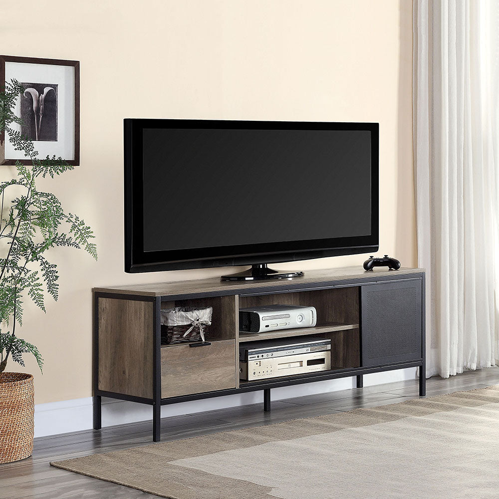 TV Stand with 2 Drawers & 5 Storage Compartments