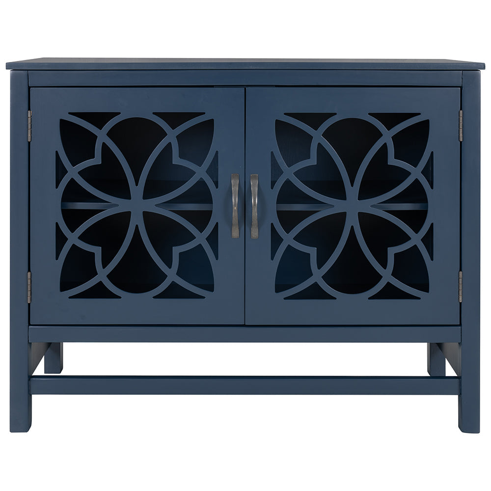 Accent Buffet Sideboard Storage Cabinet with Doors and Shelf