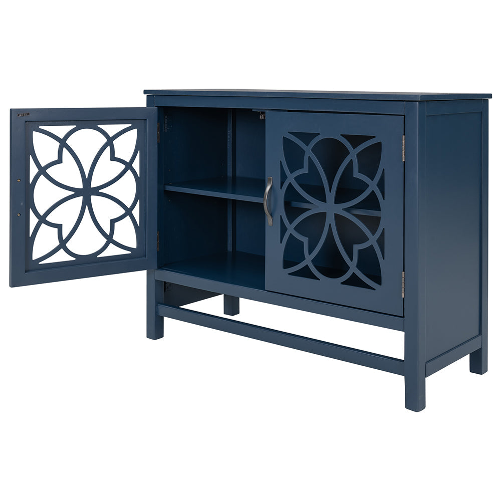 Accent Buffet Sideboard Storage Cabinet with Doors and Shelf