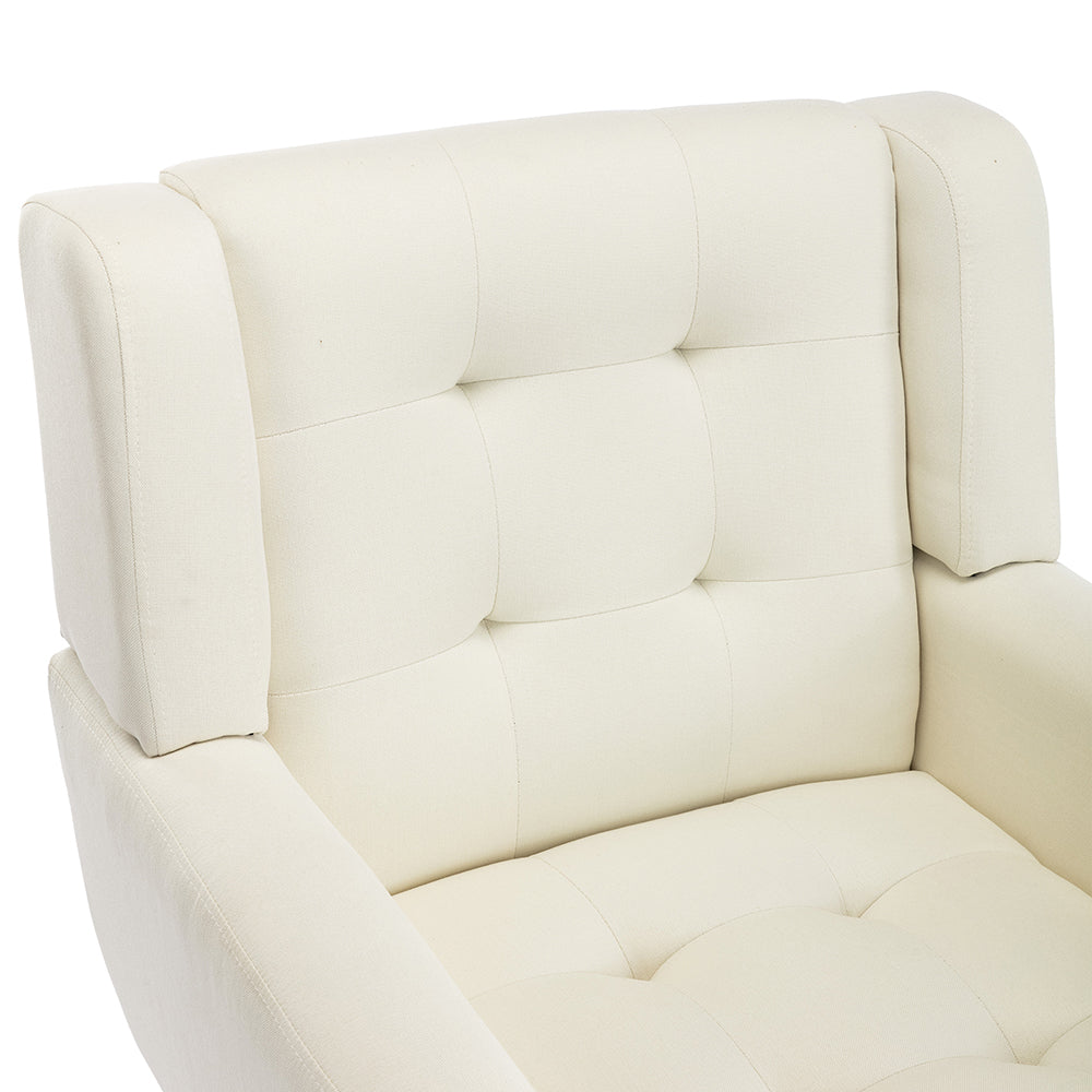 Modern Soft Accent Chair Sofa Armchair, White