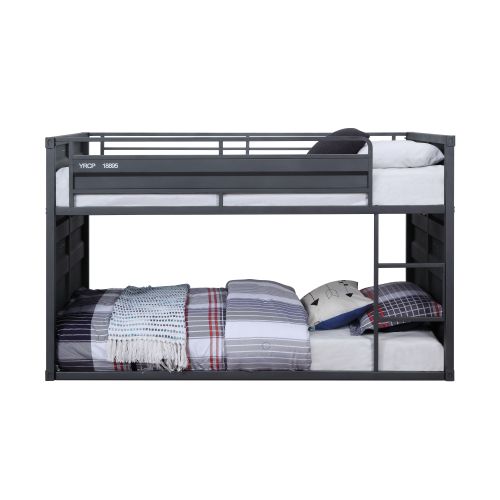 Metal Twin Daybed Bunk Bed, Gunmetal Finish