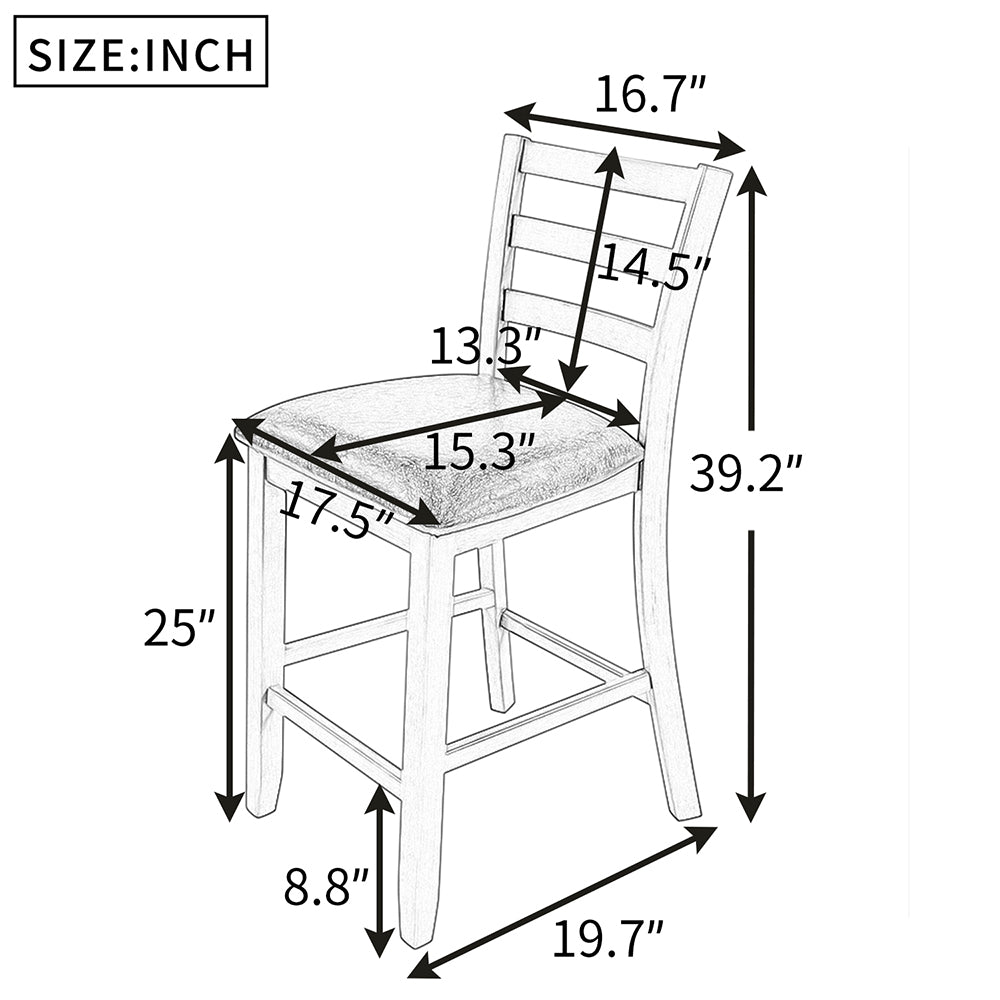 Counter Height Padded Dining Chairs