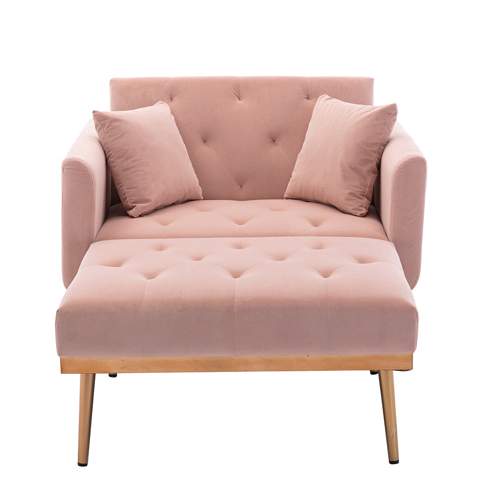 Tufted Chaise Lounge Chair Sofa Bed